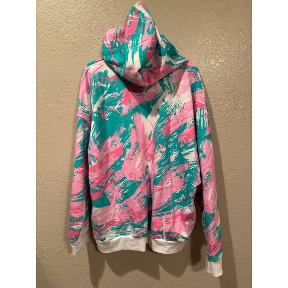 NWT Disney Parks Pixar Monsters Inc Mike Wazowski Abstract Art Hoodie L - Picture 2 of 3